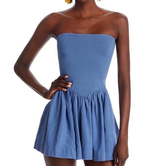 Free People People Onda Drop Waist Mini Dress - Picture 7 of 8